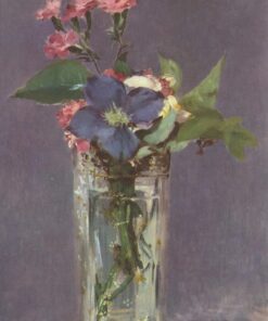 Clematis em um vaso de cristal – Edouard Manet Édouard Manet Master Apollon