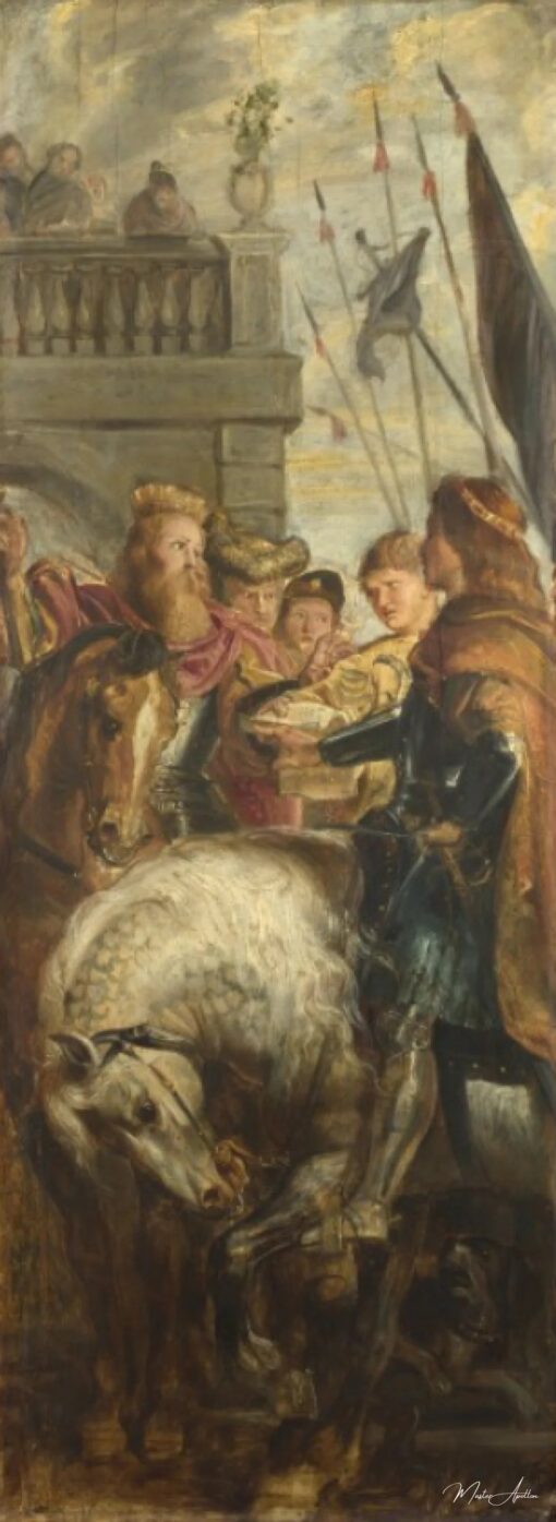 Clothar reis e Dagoberto litígio com um arauto do imperador Maurício – Peter Paul Rubens Peter Paul Rubens Master Apollon 2