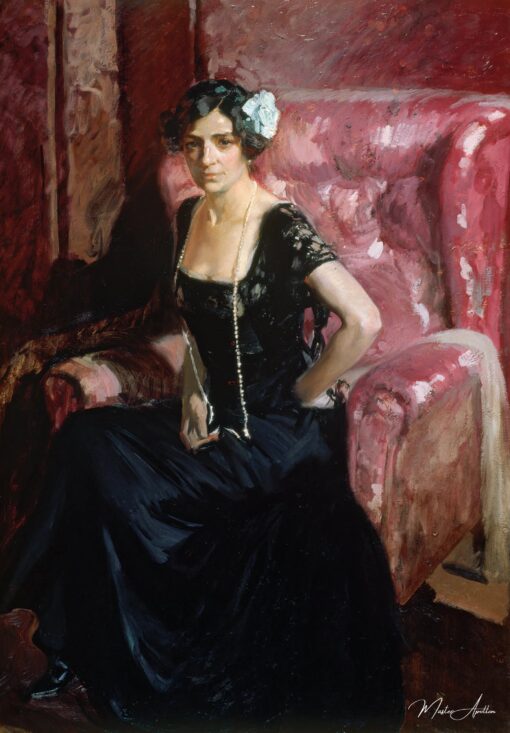 Clotilde em vestido de noite – Sorolla Joaquín Sorolla Master Apollon 2