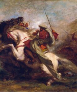 Colisão de cavaleiros mouros – Eugène Delacroix Eugène Delacroix Master Apollon