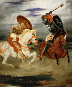 Combate de cavaleiros no campo – Eugène Delacroix Eugène Delacroix Master Apollon