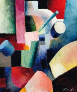 Composição colorida das formas – August Macke August Macke Master Apollon