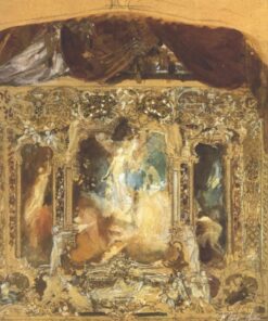 Concepção de uma cortina de teatro – Gustav Klimt Gustav Klimt Master Apollon