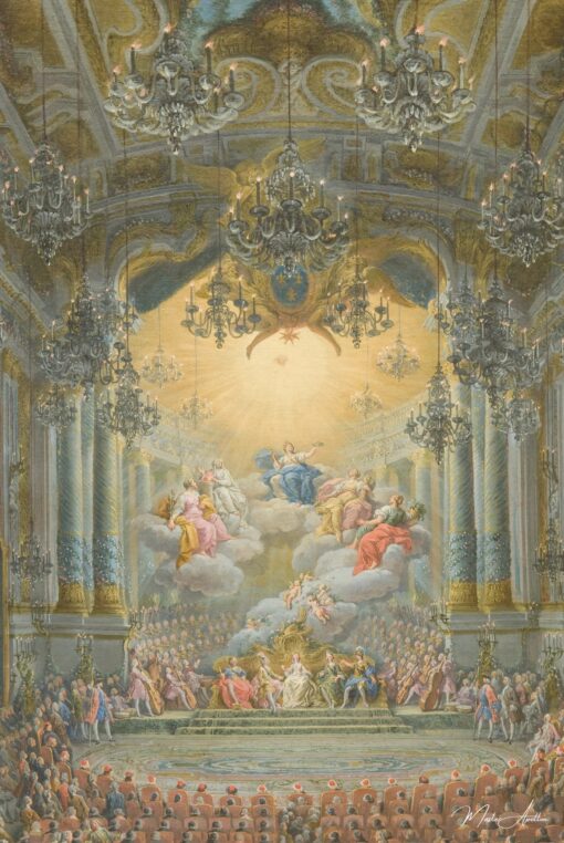 Concerto dado pelo duque de Nivernais por ocasião do nascimento do Delfim – Giovanni Paolo Panini Giovanni Paolo Panini Master Apollon