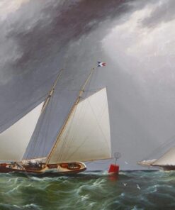 Cornelia e Magic – Iates de corrida ao largo de Nova York, por volta de 1875 – James E. Buttersworth James E. Buttersworth Master Apollon