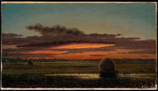 Pôr do sol sobre os pântanos – Martin Johnson Heade Martin Johnson Heade Master Apollon