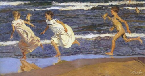 Correr ao longo da praia – Sorolla Joaquín Sorolla Master Apollon 2
