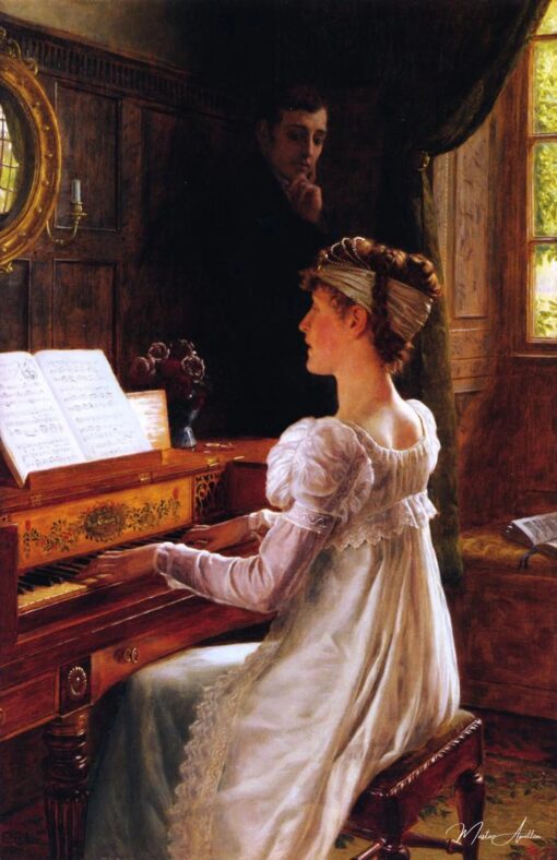 Courtiser, 1903 – Edmund Leighton: “Cortejar, 1903 – Edmund Leighton Edmund Leighton Master Apollon