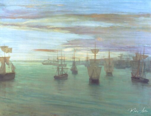 Crepúsculo em cor de carne e verde: Valparaíso – James Abbott McNeill Whistler James Abbott McNeill Whistler Master Apollon 2