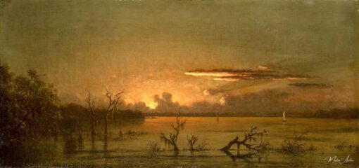Crepúsculo sobre o rio St. Johns – Martin Johnson Heade Martin Johnson Heade Master Apollon