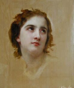 Croquis de uma jovem mulher – William Bouguereau William Bouguereau Master Apollon