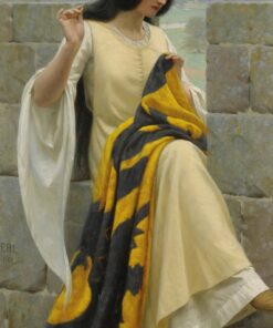 Dama bordando a bandeira – Edmund Leighton Edmund Leighton Master Apollon