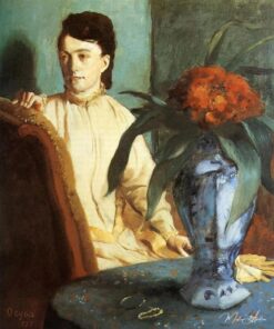 Dama e vaso de flores de flores chinesas – Edgar Degas Edgar Degas Master Apollon 2