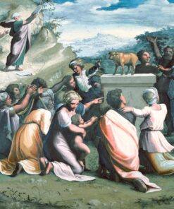 Dança em Torno do Bezerro de Ouro – Raphaël (pintor) Rafael Sanzio Master Apollon
