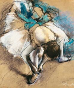 Dançarino amarrando sapatos de balé – Edgar Degas Edgar Degas Master Apollon