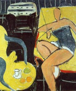 Dançarina e cadeira rococó sobre fundo negro – Matisse Henri Matisse Master Apollon