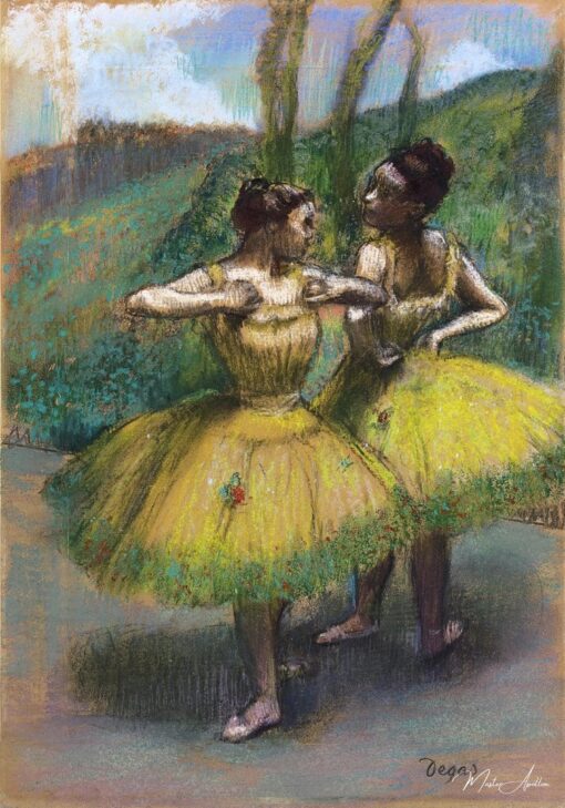 Dançarinas saias amarelas (Duas dançarinas em amarelo) – Edgar Degas Edgar Degas Master Apollon 2