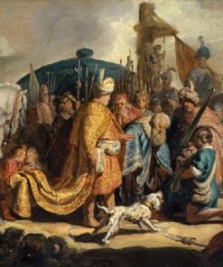 David entrega a cabeça de Golias ao rei Saul – Rembrandt van Rijn Rembrandt van Rijn Master Apollon