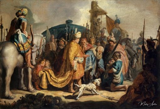 David entrega a cabeça de Golias ao rei Saul – Rembrandt van Rijn Rembrandt van Rijn Master Apollon 2