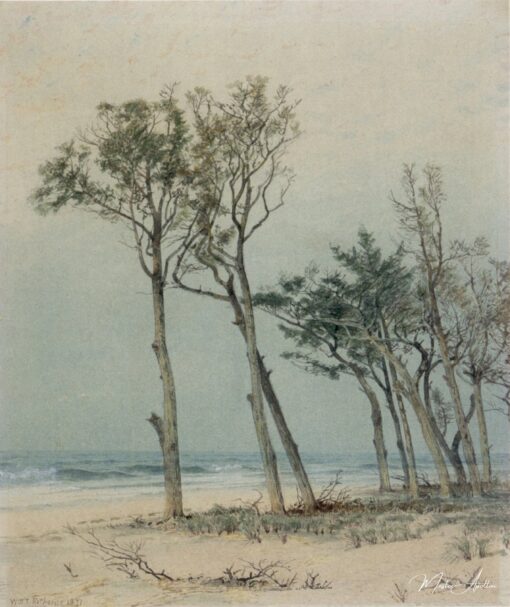 Árvores na Margem de Jersey – William Trost Richards William Trost Richards Master Apollon