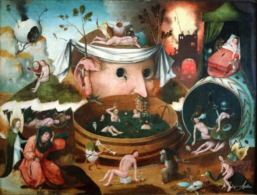 Detalhe da visão de Tondal – Jérôme Bosch Hieronymus Bosch Master Apollon