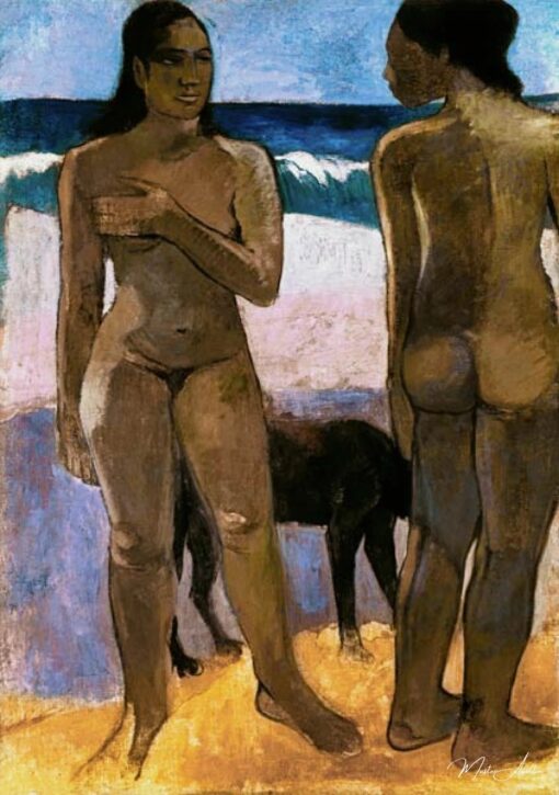 Duas mulheres taitianas na praia – Paul Gauguin Paul Gauguin Master Apollon 2