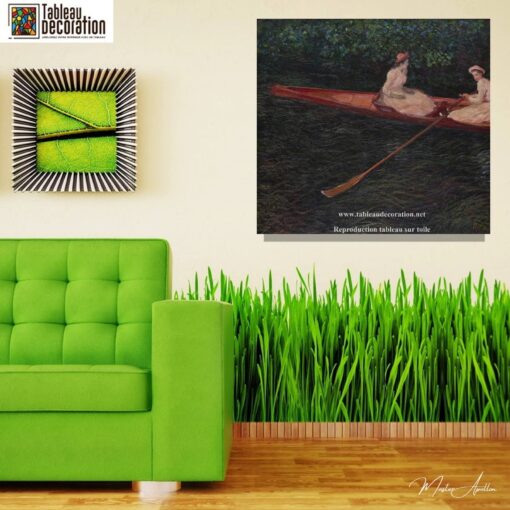 Em canoa no Epte – Quadro de Monet Claude Monet Master Apollon 6