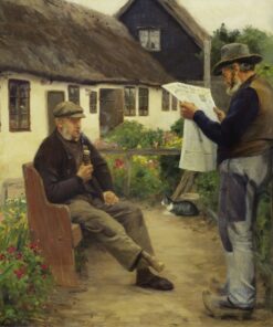 Ao ler as notícias do jornal – Hans Andersen Brendekilde Andersen Brendekilde Master Apollon