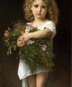 Criança segurando flores – William Bouguereau William Bouguereau Master Apollon