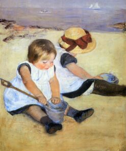 Crianças brincando na praia – Mary Cassatt Mary Cassatt Master Apollon