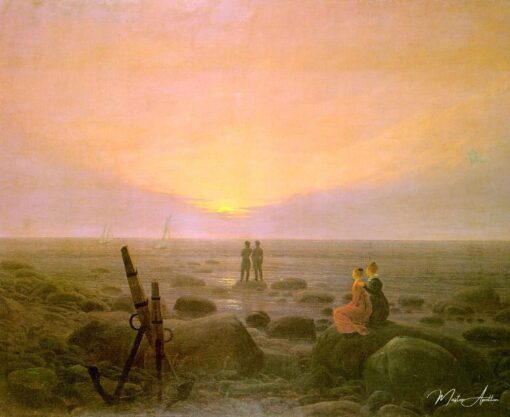 Escada da lua para o mar – Caspar David Friedrich Caspar David Friedrich Master Apollon