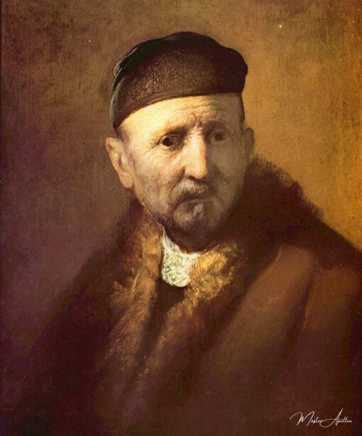 Estudo da cabeça de um velho – Rembrandt van Rijn Rembrandt van Rijn Master Apollon 2