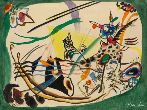 Estudo para a borda verde 1919 – Vassily Kandinsky Wassily Kandinsky Master Apollon 2