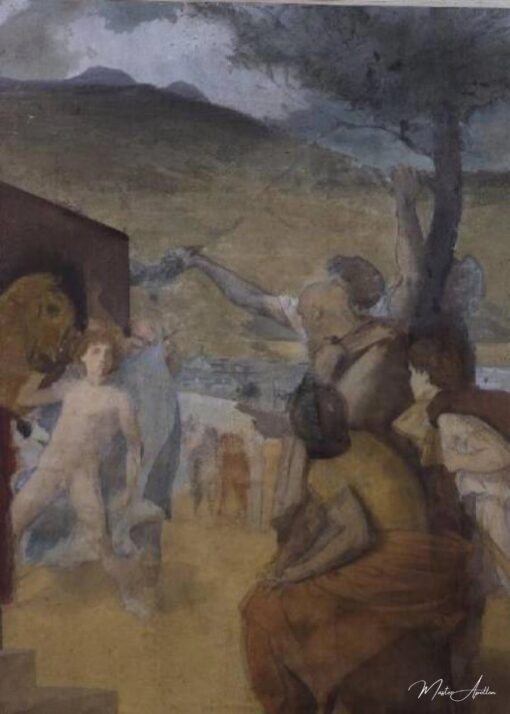 Estudo para uma pintura clássica – Edgar Degas Edgar Degas Master Apollon 2