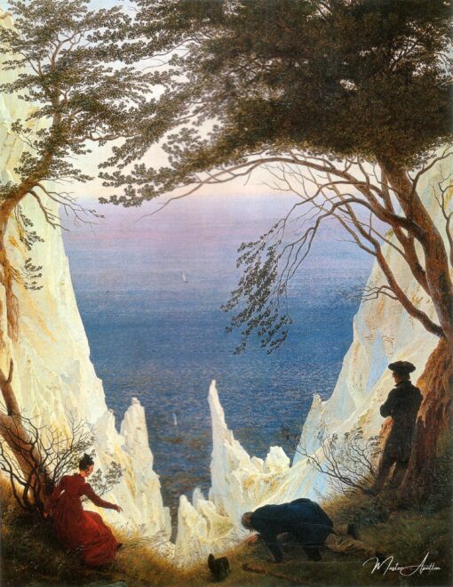 Falésias de giz na ilha de Rügen – Caspar David Friedrich Caspar David Friedrich Master Apollon