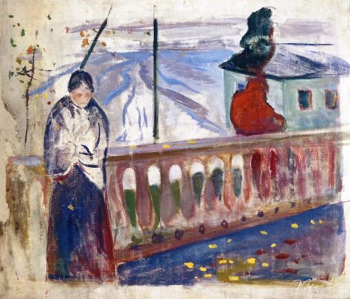 Mulher na Balustrada – Edvard Munch Edvard Munch Master Apollon 2