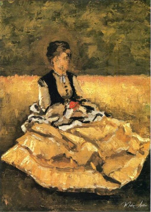 Mulher sentada na grama – Caillebotte Gustave Caillebotte Master Apollon 2