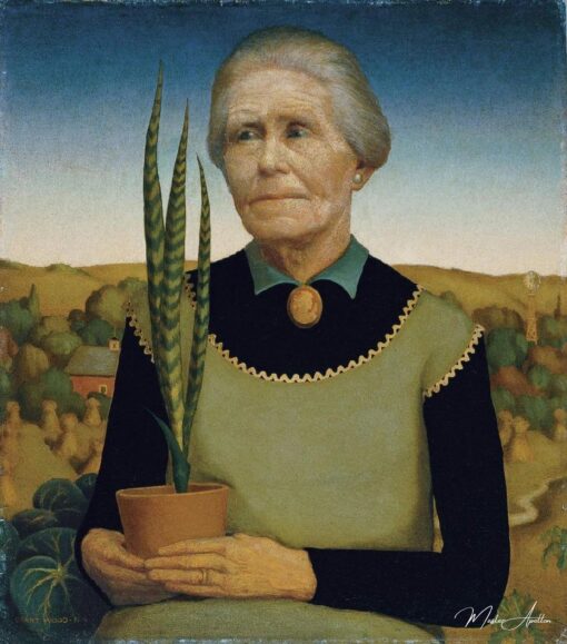 Mulher com Plantas – Grant Wood Grant Wood Master Apollon 2