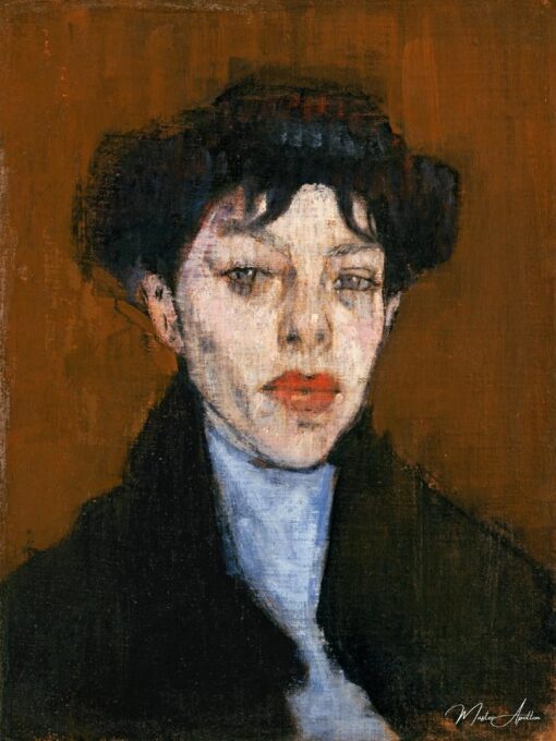 Mulher com um lenço azul – Amedeo Modigliani Amedeo Modigliani Master Apollon 2