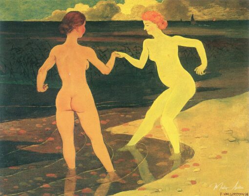 Mulher com uma criada se banhando – Félix Edouard Vallotton Félix Vallotton Master Apollon