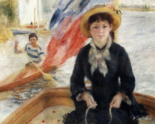 Mulher em um barco com um canoísta – Pierre-Auguste Renoir Pierre-Auguste Renoir Master Apollon 2