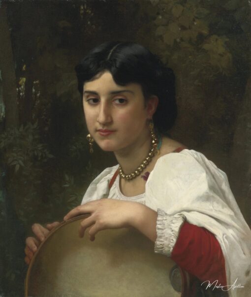 Mulher italiana com pandeiro – William Bouguereau William Bouguereau Master Apollon