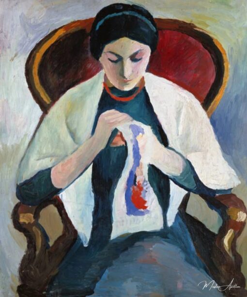 Mulher que costura – August Macke August Macke Master Apollon 2