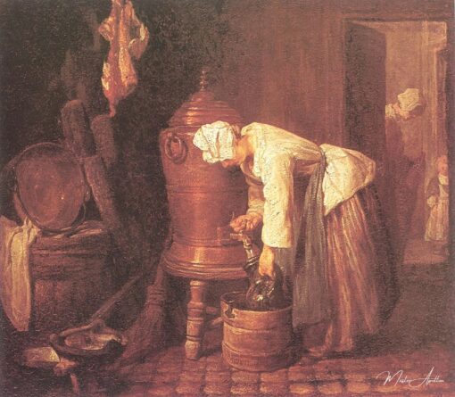 Mulher tirando água de uma urna – Jean Siméon Chardin Jean Siméon Chardin Master Apollon