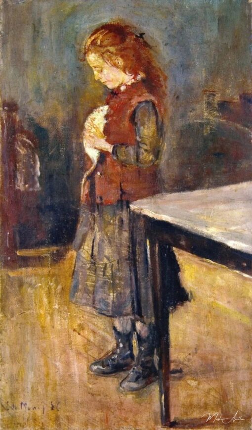 Menina de cabelos ruivos com um rato branco – Edvard Munch Edvard Munch Master Apollon 2