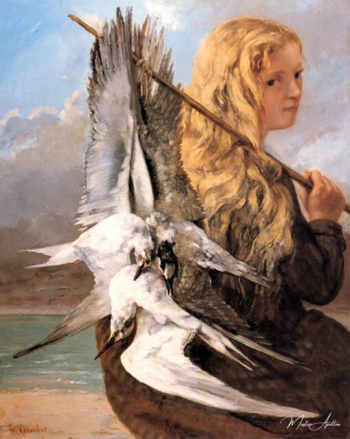 Menina com gaivotas – Gustave Courbet Gustave Courbet Master Apollon