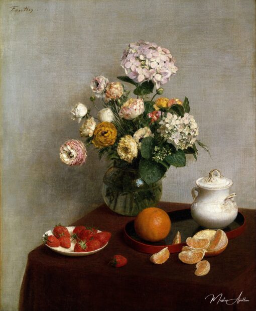 Flores e Frutas, 1866 – Henri Fantin-Latour Henri Fantin-Latour Master Apollon