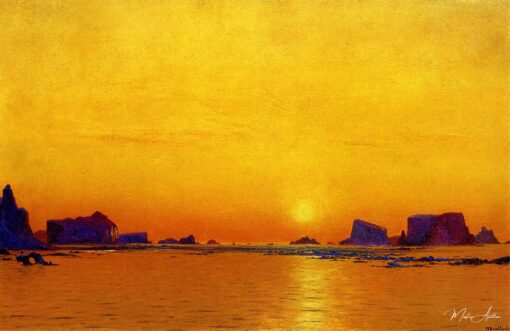 Flocos de gelo sob o sol da meia-noite, 1869 – William Bradford William Bradford Master Apollon