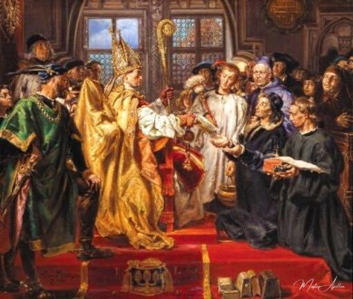Fundação da Academia Lubrańskiego em Poznań – Jan Matejko Jan Matejko Master Apollon