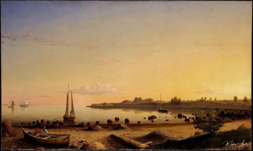 Fortaleza de passagem pelo porto de Gloucester, 1862 – Fitz Henry Lane Fitz Henry Lane Master Apollon 2